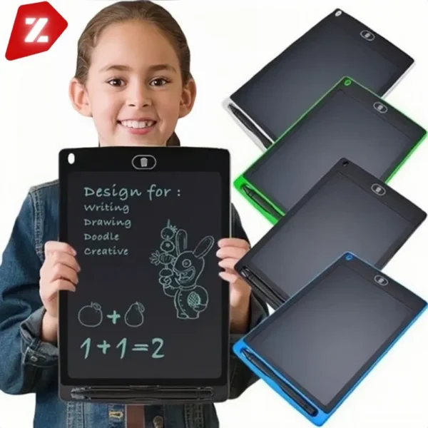 Lousa Magica Tablet para diversão e aprendizado de crianças e anotações, Também pode ser utilizada para exemplificações, reuniões e brincadeiras. Tela de LCD e estrutura em ABS de 8.5/10/12 polegadas. É leve, fino e portátil. É fácil de transportar e não causa qualquer radiação que possa prejudicar os olhos. Super resistente, não quebra fácil em quedas ou batidas. O uso do produto é muito conveniente, não há necessidade de tinta. Gera economia de energia e evita desperdícios de recursos naturais. Muito utilizada para para deixar notas para outros membros da família ou equipe de trabalho. Muito utilizada por crianças que gostam de desenhar e rabiscar. Possui uma caneta para escrever e desenhar. Especificações: Material: plástico Cores disponíveis de acordo com estoque: Azul,Rosa,Preto Conteúdo incluso - 1 Lousa Mágica tela LCD com bateria - 1 Caneta para ser usada na Lousa Mágica Aproveite para economizar no frete e adicione outros de nossos produtos ao carrinho. Dessa forma você paga apenas um frete e recebe sua mercadoria junta. OBS. As tonalidades das cores podem variar de acordo com o lote ou iluminação da fotografia.